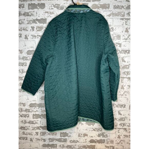 Lands end | women quilted jacket reversible floral - Picture 9 of 11